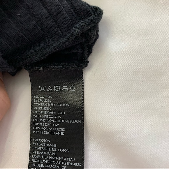 3/30$🤍SILENCE+NOISE | Black sleeveless turtleneck crop M - Picture 6 of 6